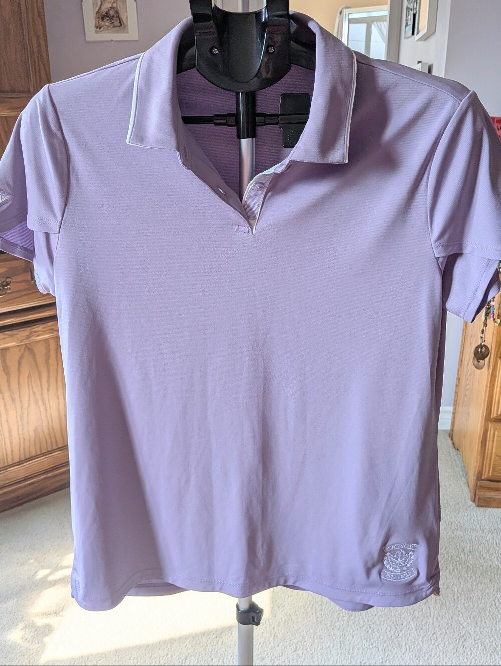 Lavender Women’s Golf Top by. Burlington Golf &Country Club 100th Anniversary